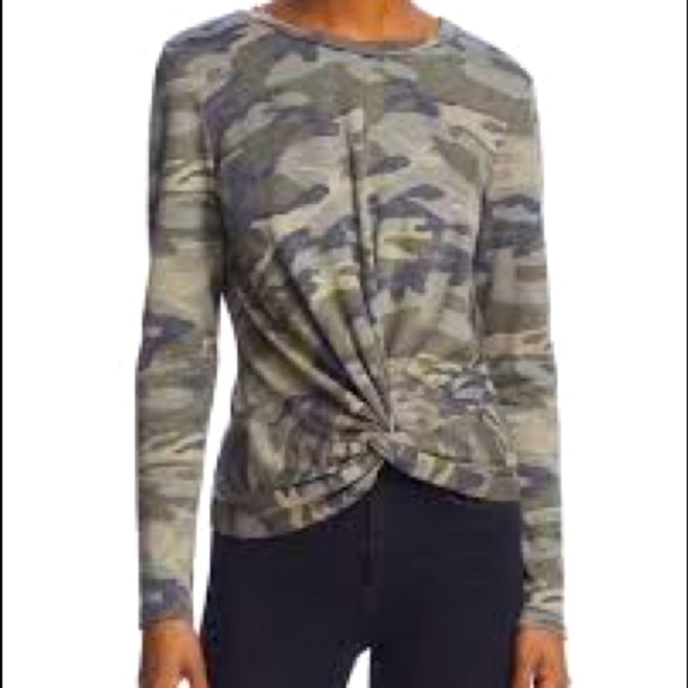 Bloomingdales AQUA knot front top